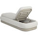 Sonora Greige / Gracebay Light Grey Outdoor Lounger